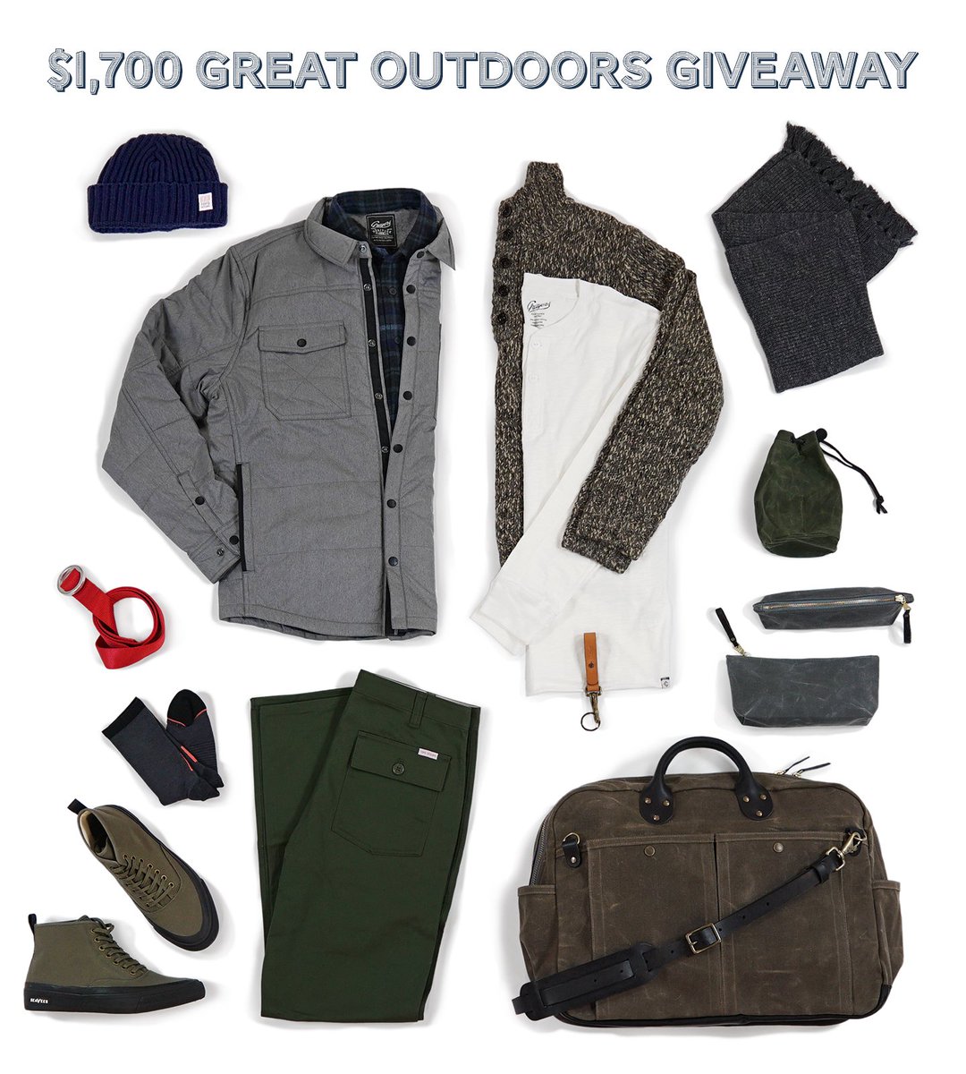 🔥   ONLY 2 DAYS LEFT!! in our Great Outdoors Giveaway with <a href="/GrayersClothing/">Grayers</a> <a href="/topodesigns/">topodesigns</a> <a href="/seavees/">SeaVees</a> and <a href="/mtn_standard/">Mountain Standard</a>. Enter to win the grand prize and share with friends to increase your chances! 👉🏽   goo.gl/djhpMW 👈🏽