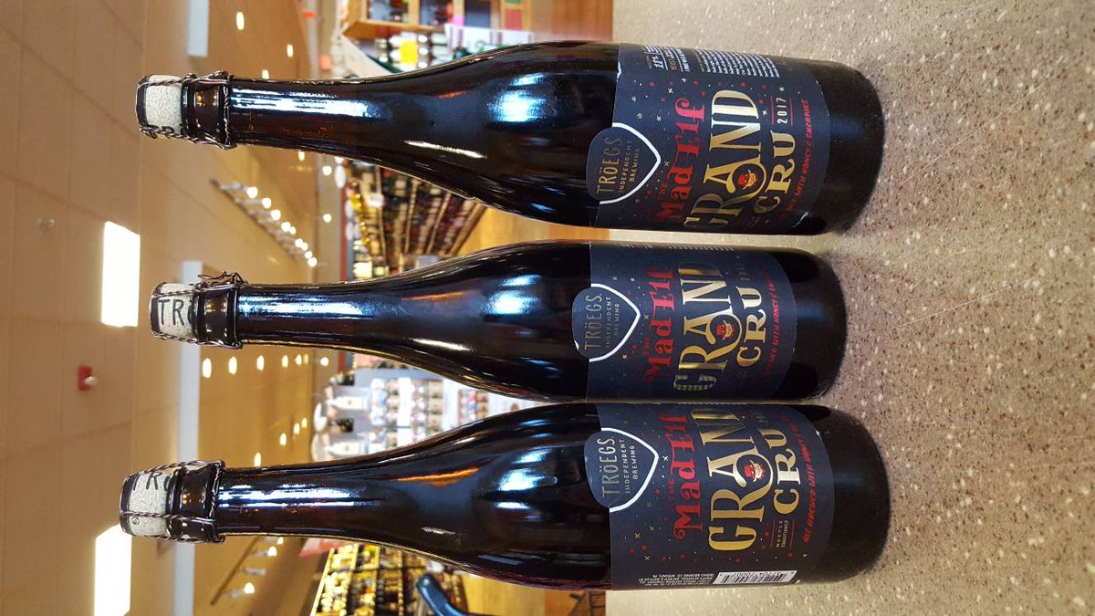 BusaWine's tweet photo. In stock for the holidays, @TroegsBeer Mad Elf Grand Cru.  #TasteslikeChristmas #HappyHolidays #NaughtyElf https://t.co/sltNFG0HoI
