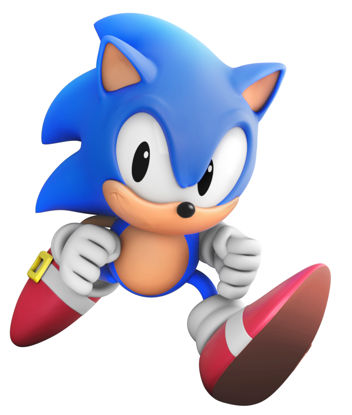 Sonic Generations Classic Running Pictures - Classic Sonic Running, HD Png  Download - 579x1019(#1122580)