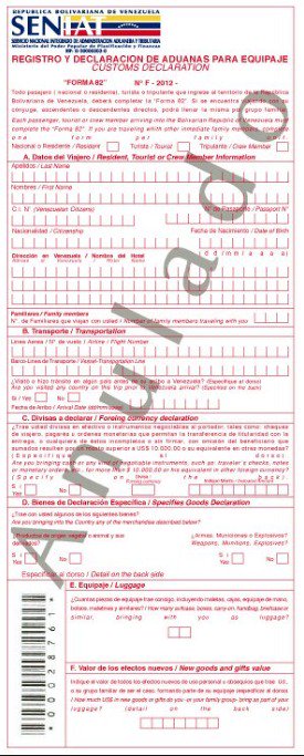 SENIAT_Oficial's tweet photo. Pasajeros, turistas y tripulantes están obligados a completar el Formulario para el Registro y Declaración de Aduanas para Equipaje #Forma82. La #Forma82 será proporcionado por la línea transportista antes de llegar al aeropuerto o puerto de destino https://t.co/YX8UGfgwfM