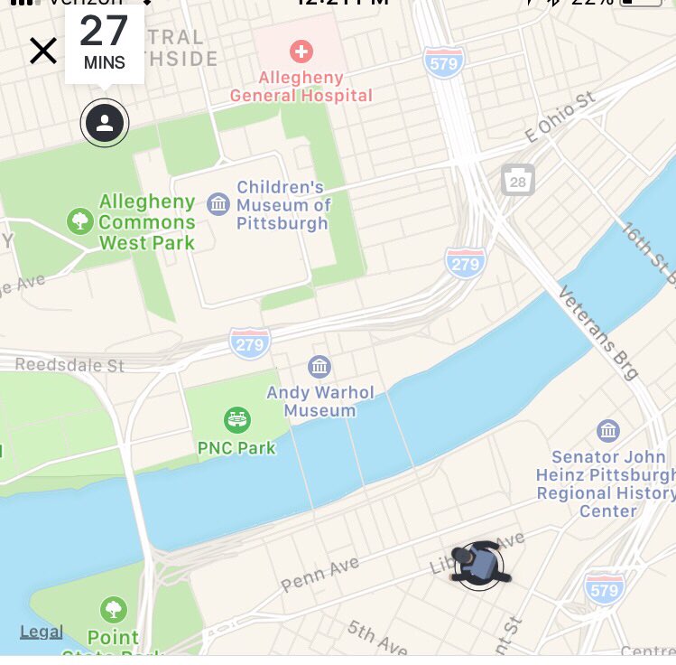 ThePittsburgh's tweet photo. @Postmates @Postmates_Help don’t worry I️ didn’t want warm lunch #tuesdays #thanksgivingweek poor guy is walking across town. https://t.co/WU0PTExHWA