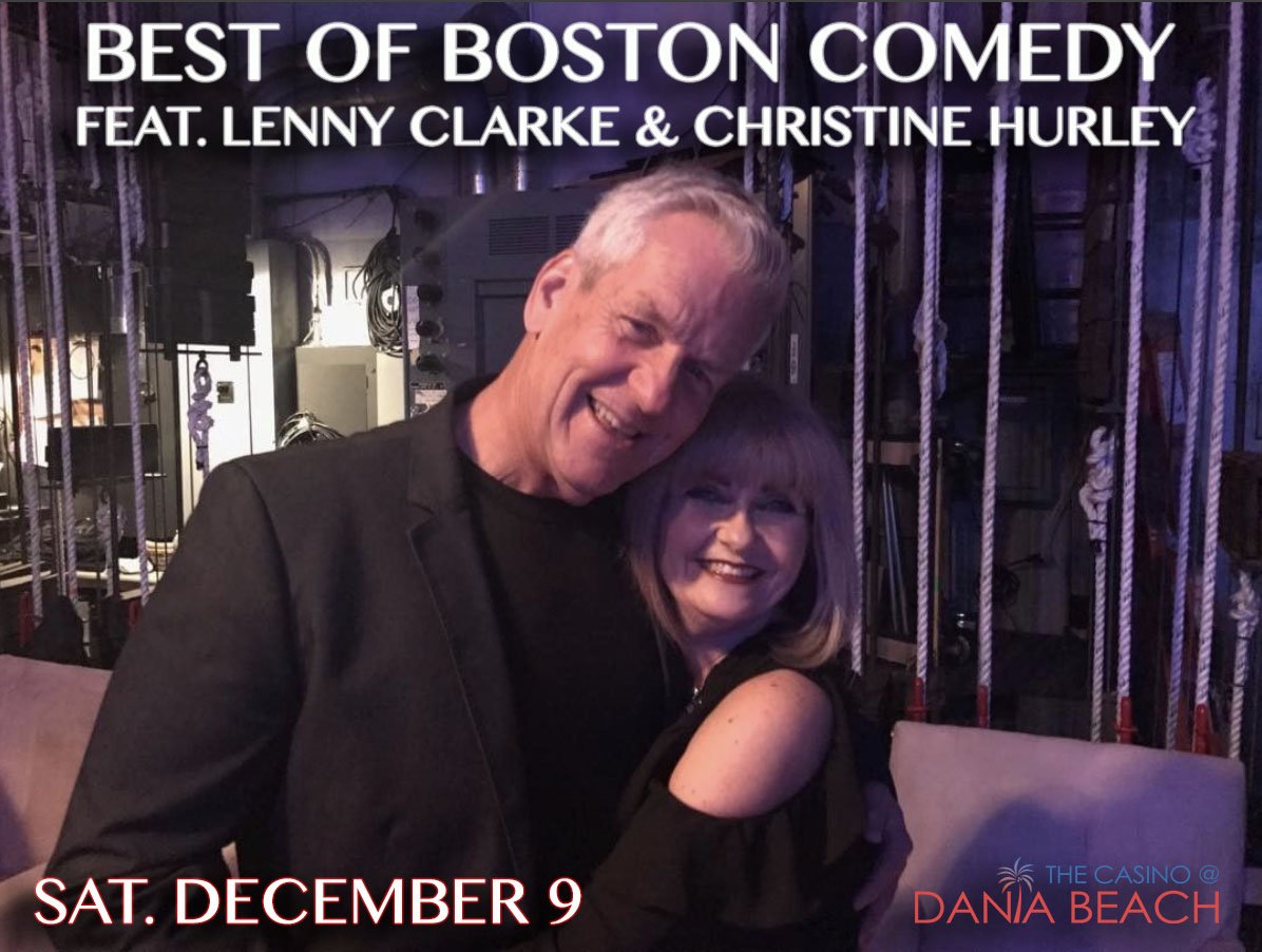 CasinoDaniaB's tweet photo. Don't miss out on a #hysterical night w/ the #BestofBoston #Comedy! You'll #laugh 'til u cry w/#LennyClarke & #ChristineHurley on 12/9! ๐ ๐ ๐ Get ur tix td ๐
https://t.co/wFuxB8So29 must be 21+ #CasinoDaniaBeach #stage954 #standup #boston #thingstodo #sofloevents #comedynight https://t.co/hjs7tp3bZg