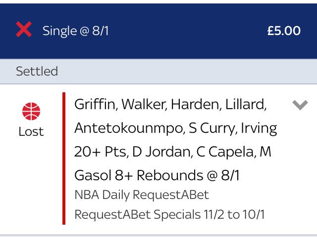 CalTrim's tweet photo. @TheNBAFiles @Kuu4267 After coming within 1 Griffin point of landing an 8/1 a few nights ago, I finally managed to nail my first #NBA bet of the season last night 💪🏀💰 https://t.co/cBwzIa16YY