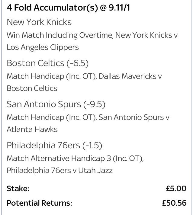CalTrim's tweet photo. @TheNBAFiles @Kuu4267 After coming within 1 Griffin point of landing an 8/1 a few nights ago, I finally managed to nail my first #NBA bet of the season last night 💪🏀💰 https://t.co/cBwzIa16YY