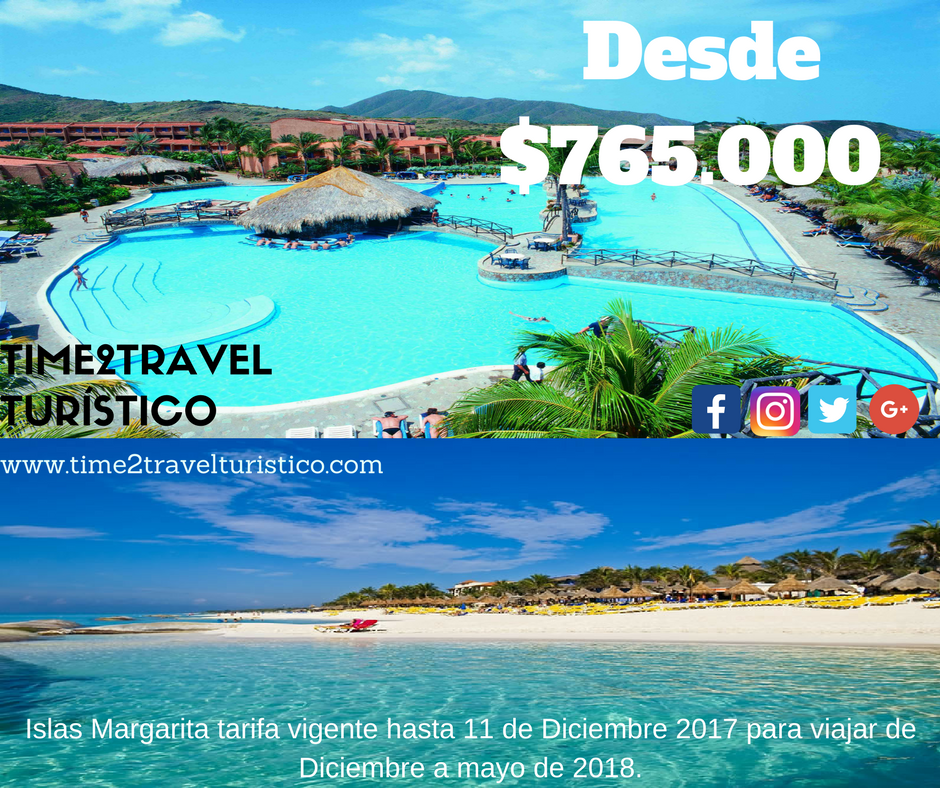 Time2TravelCol's tweet image. Incluye: Tiquetes hacia #IslasMargarita, 4 o 5 noches de #Alojamiento, #Desayunos, #Almuerzos y #Cenas, #Snacks, #Bebidas y #Licores nacionales. Contacto +57 3188020543😀