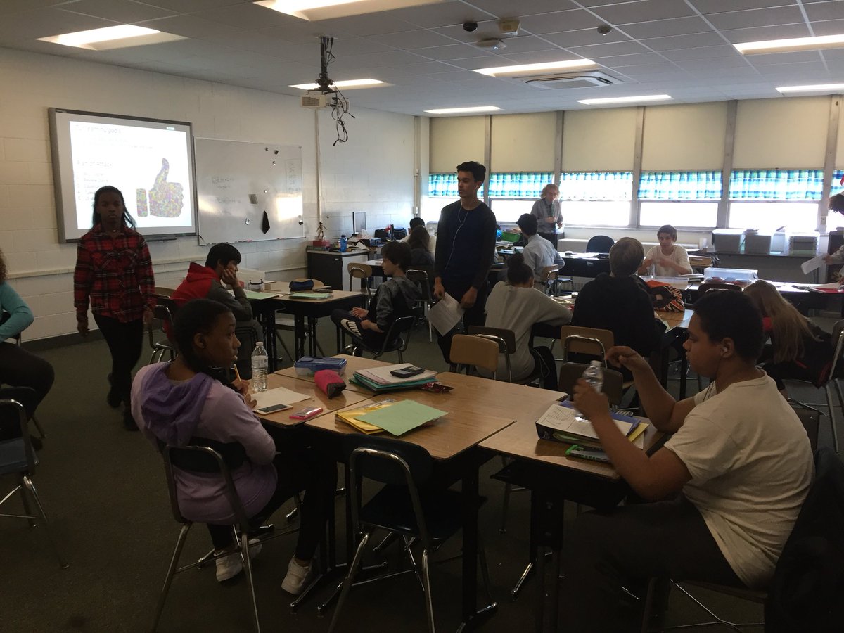 MrSheppardMMS's tweet photo. What to do the last day before break? Fishbowl about the unit’s essential question, some work solving equations, and using Gizmos to explore earth science. #workinguntiltheend @MMSOurHouse @MMSOurHouseAP https://t.co/1Y8va7jhzd