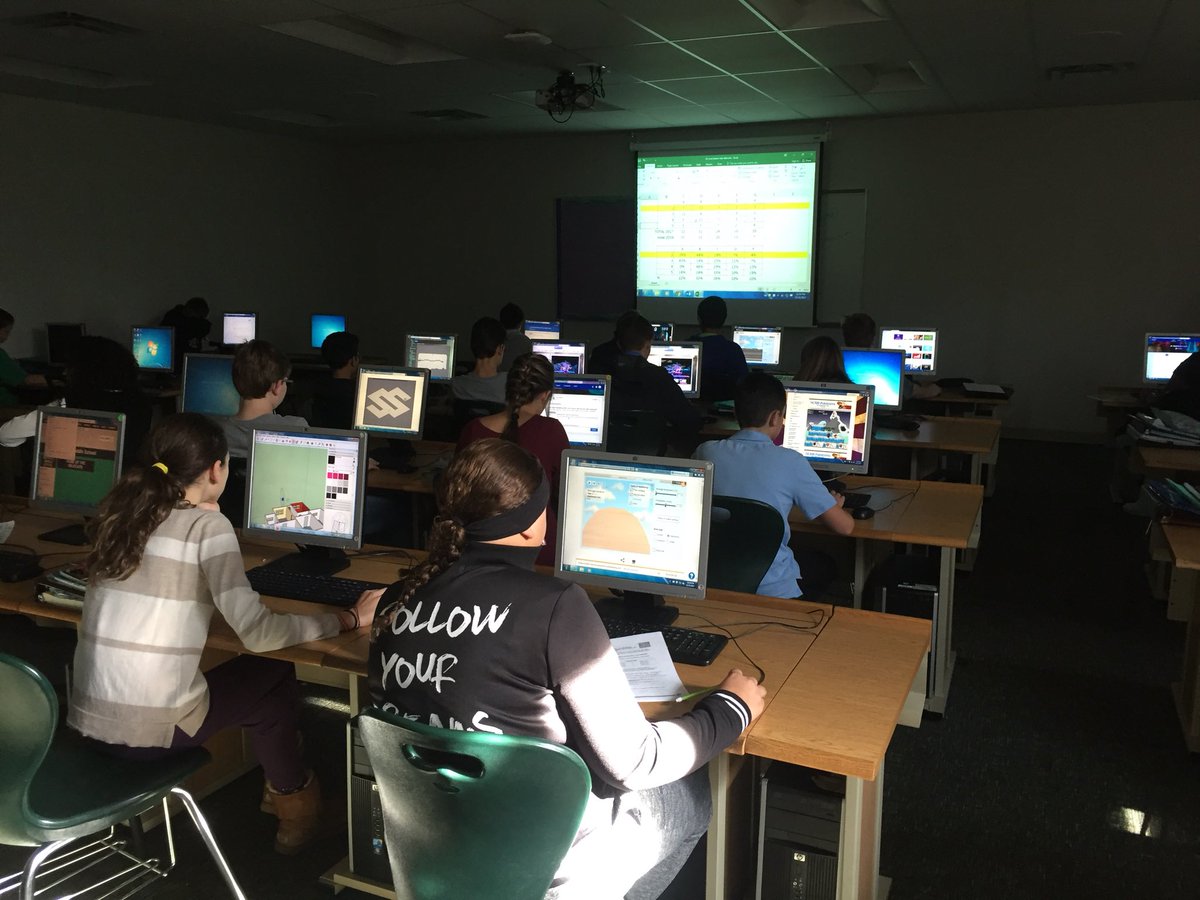 MrSheppardMMS's tweet photo. What to do the last day before break? Fishbowl about the unit’s essential question, some work solving equations, and using Gizmos to explore earth science. #workinguntiltheend @MMSOurHouse @MMSOurHouseAP https://t.co/1Y8va7jhzd