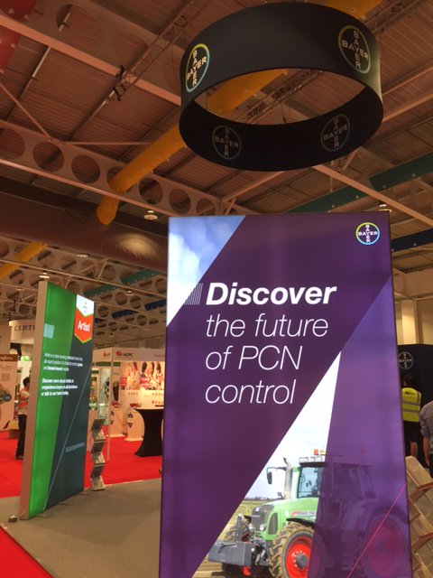 Bayer4CropsUK's tweet photo. Going to @BP2017Harrogate tomorrow or Thursday? Our roots team would love to talk to you about the changing face of potato agronomy, and our new nematicide. Stand 170 in Hall 1. #innovation https://t.co/ePUrcOyjEu