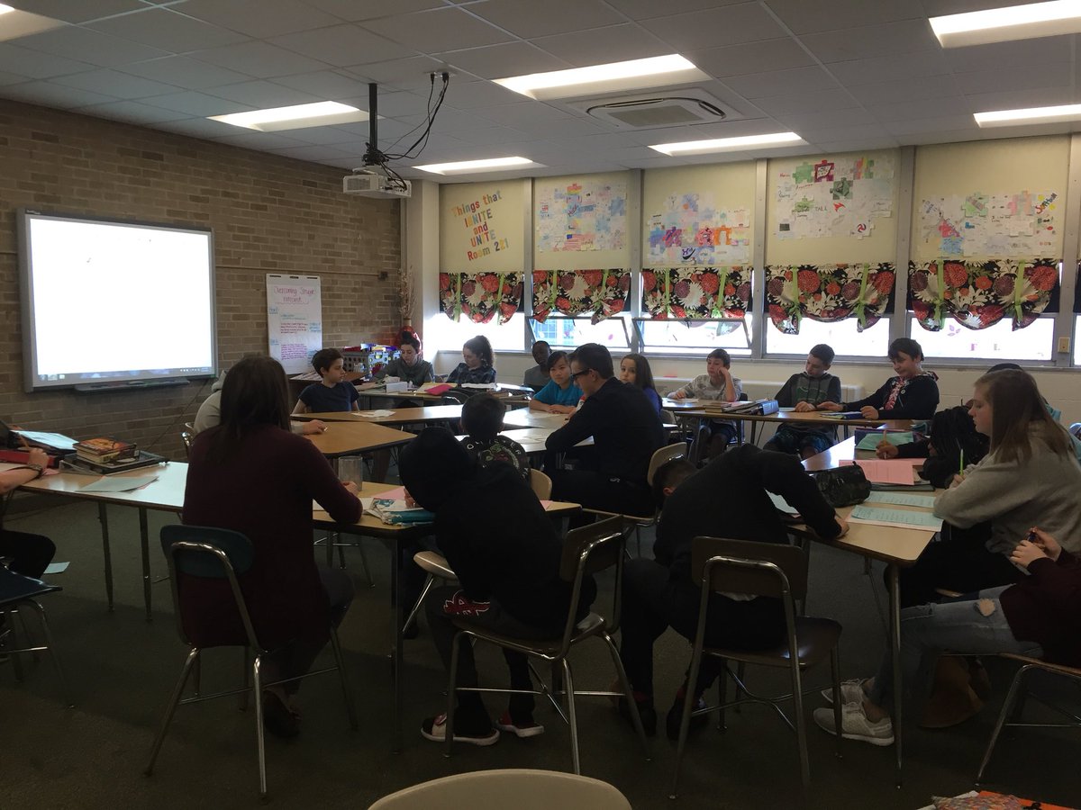 MrSheppardMMS's tweet photo. What to do the last day before break? Fishbowl about the unit’s essential question, some work solving equations, and using Gizmos to explore earth science. #workinguntiltheend @MMSOurHouse @MMSOurHouseAP https://t.co/1Y8va7jhzd