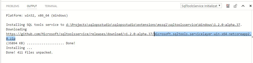 hareshambaliya's tweet image. Dependency of #SQLOpsStudio downloaded after I start #SQLOpsStudio in development mode.