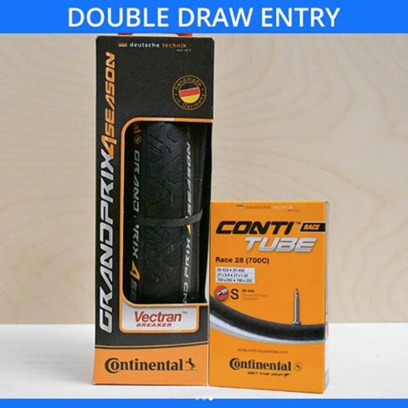 WinnerTubes's tweet image. *DOUBLE DRAW ENTRY*Over inflate your chances of winning this months prize with double draw entry when you buy any tire and tube as a bundle. goo.gl/1uymxb  #ContinentalTires #Hardshell #GP4Seasons #GP4000s #BlackChili #Cycling #Competition #WinnerTubes