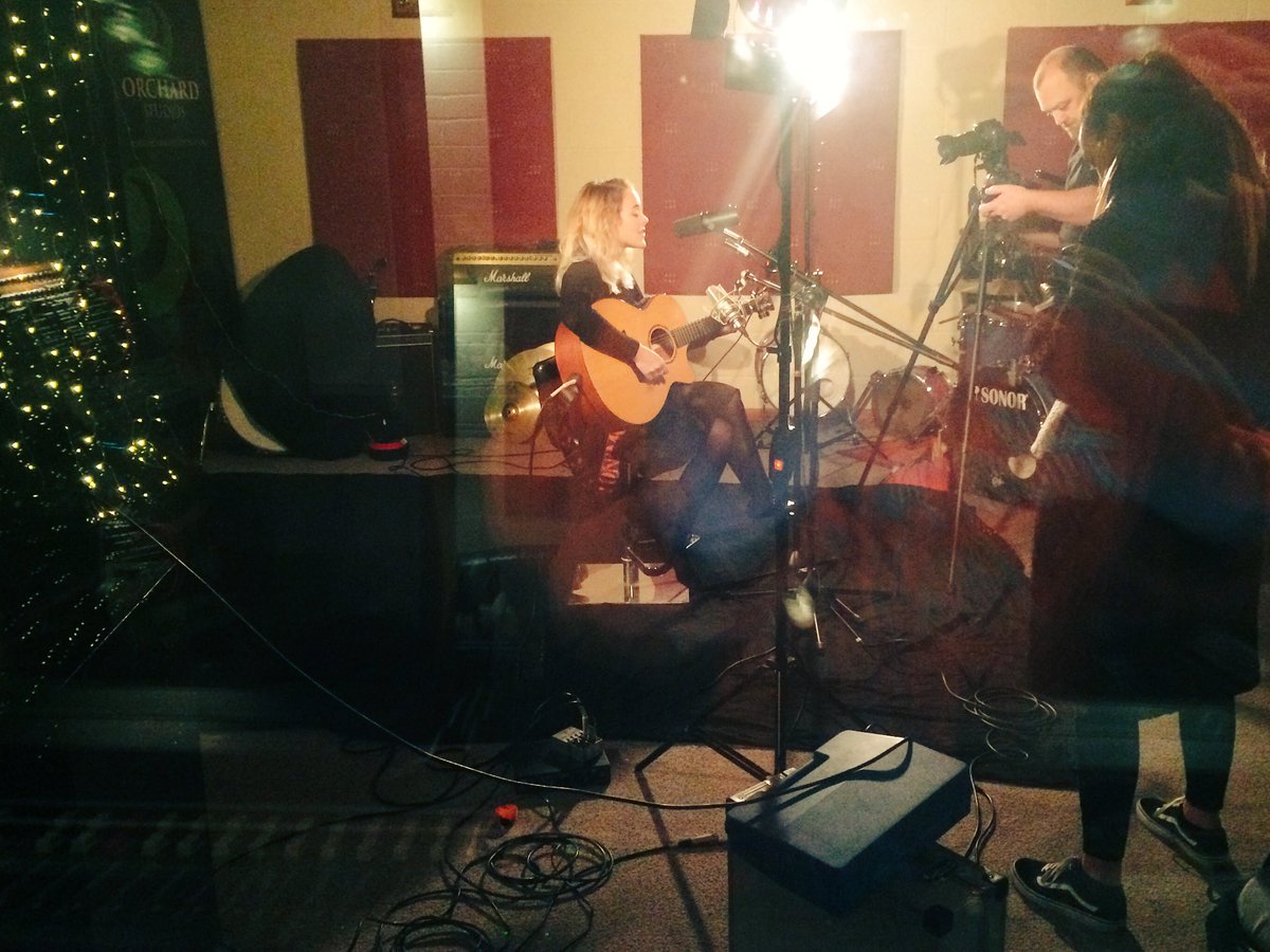 theDanielJLogan's tweet photo. Recording @SamLyonMusic at @orchardofficial for @Warble_Ents #liverecording #music #acousticguitar https://t.co/uXx0O4b1ri