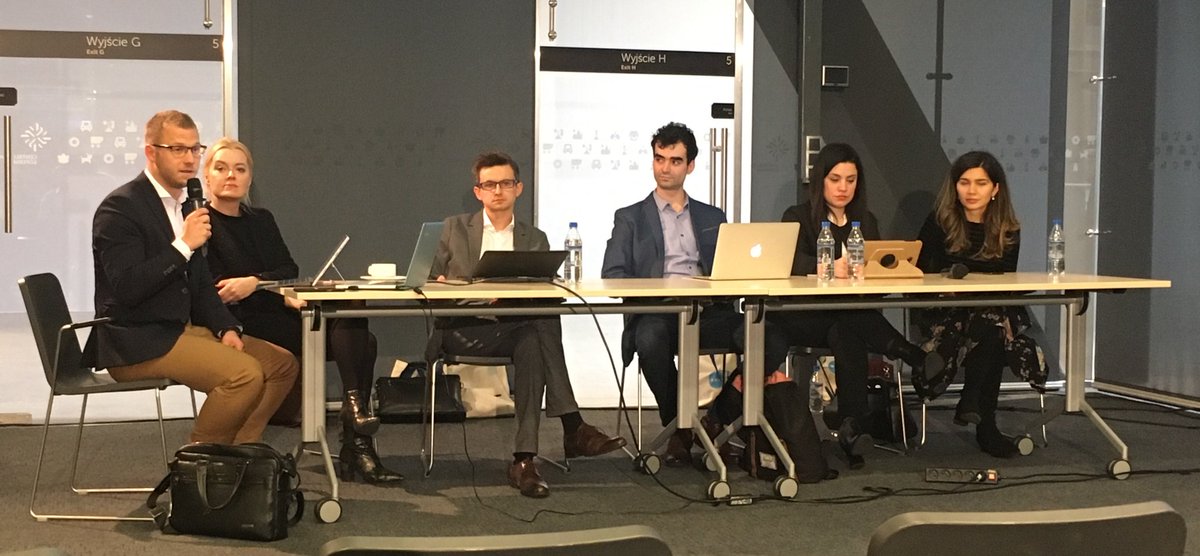 MateMester12's tweet photo. It was a pleasure to moderate a panel discussion on decentralisation on the Internet, #blockchain, #DLT  and innovative financial services, representing HTE and @ExplicoTech. Thanks for all the great panellists, #IGFPolska and #ICANN. https://t.co/KpWUin1IEd