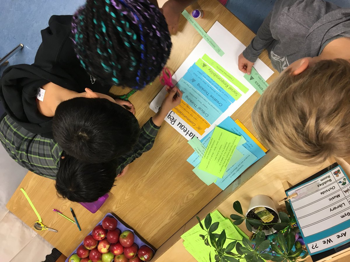 montessorimice's tweet photo. We are uncovering the #corecompetencies, not covering them! Student deciding on criteria/expectations/goals for group work: Selecting #CoreCompetency #istatements that they believe are ‘essential’ to group success. #consensusishard #bcedchat #bced #makeitexplicit #StudentChoice https://t.co/H2pWTafRZg