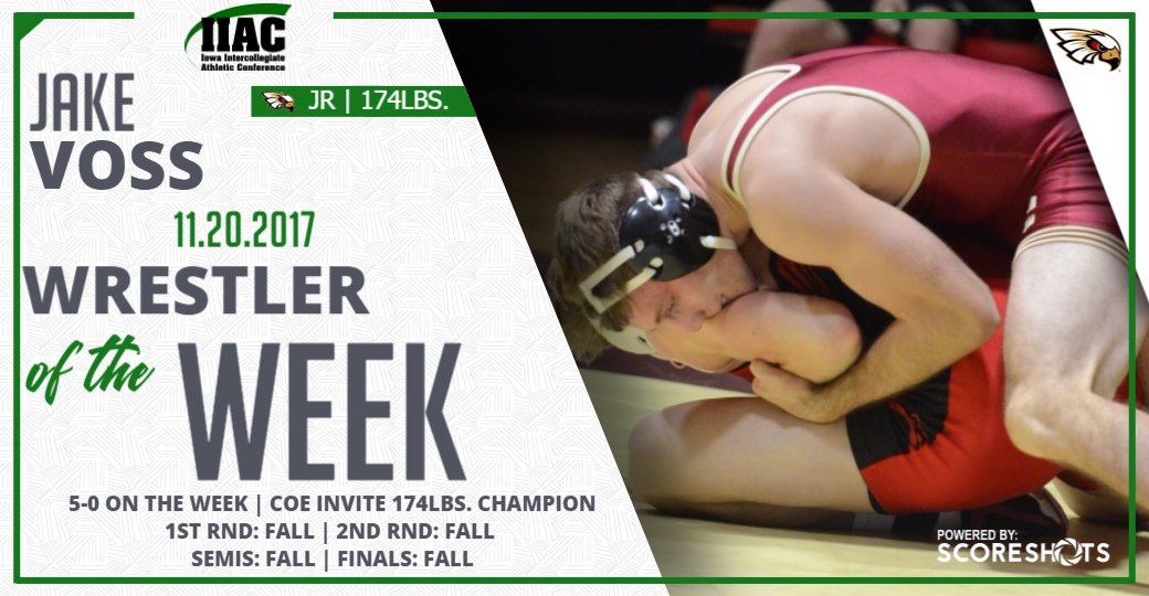 AmerRiversConf's tweet photo. @KohawkWrestling Jake Voss Named @IIACathletics Wrestler of the Week. https://t.co/ZX3geNA9zS #IIACwrest https://t.co/KO01udMJED