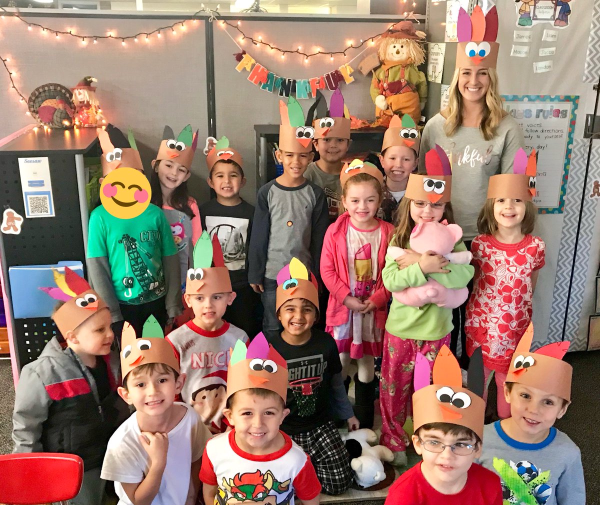 We have so much to be thankful for! Happy Thanksgiving from Miss Turk’s turkeys 🦃❤️ #OnceaACard #allinlakees