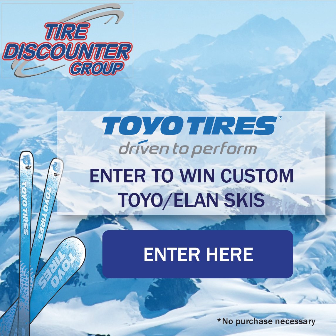 HamiltonTire1's tweet photo. Tire Discounter has teamed up with Toyo and Elan to give away custom skis or a snowboard! Enter online or at a participating Tire Discounter locations!  https://t.co/NKcFQwox9X https://t.co/kdU68NZhNO