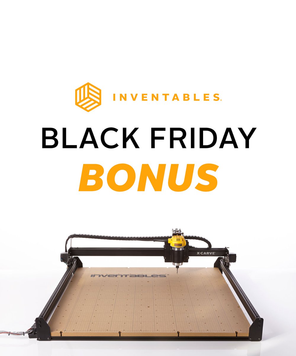 $50 #Inventables gift card #GIVEAWAY for 20 lucky Twitter users! How to enter: 1. Retweet this and tag 3 of your favorite makers 2. Follow <a href="/inventables/">Inventables</a> 3. That's it! Winners announced 11/24/17. Use the gift card for a bonus discount during our upcoming sale (or before 12/31/17).