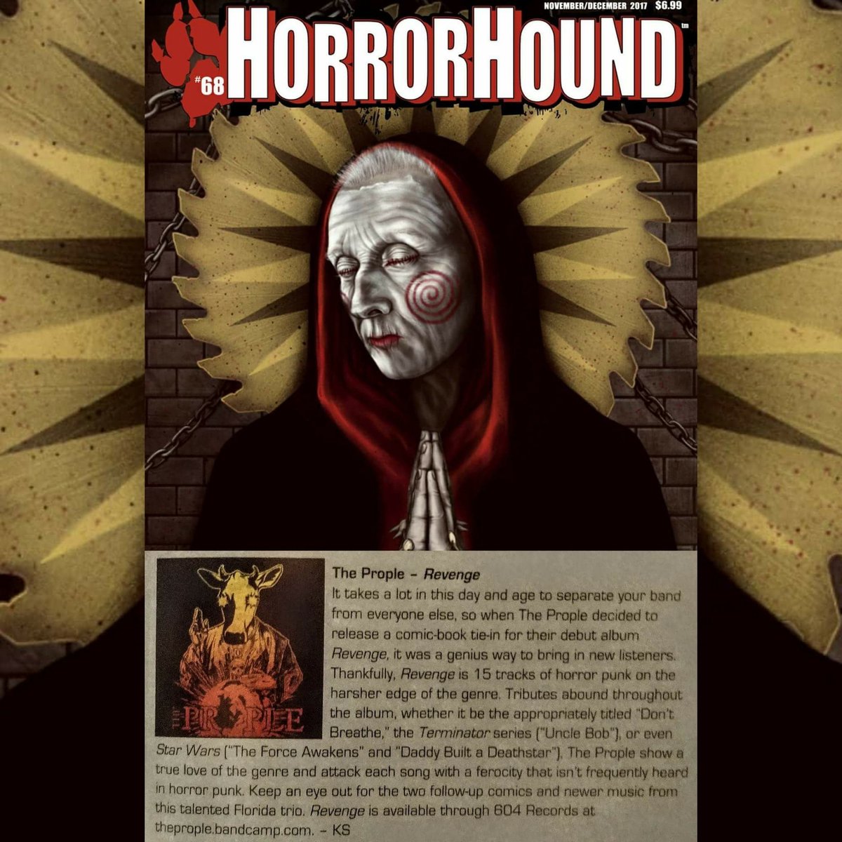 karkkymarloff's tweet photo. #HOLYCOW - Your girls have made it into the latest issue of #HorrorHound

Dreams really do cum true... #TheProple https://t.co/SjKdNe8ez3