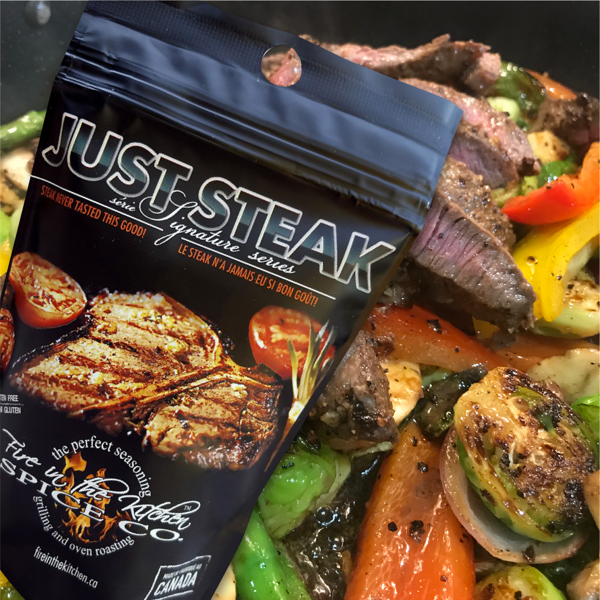 The perfect compliment to a premium cut of steak! Half the sodium of the leading blend. 🍖 #juststeak ##instagood #instafood #dailyfoodfeed #dinner #delish #eat #foodie #cookingwithspices #gourmet #foodporn #foodgasm #nom #nomnom #nomnomnom #Chefmode #foodstagram