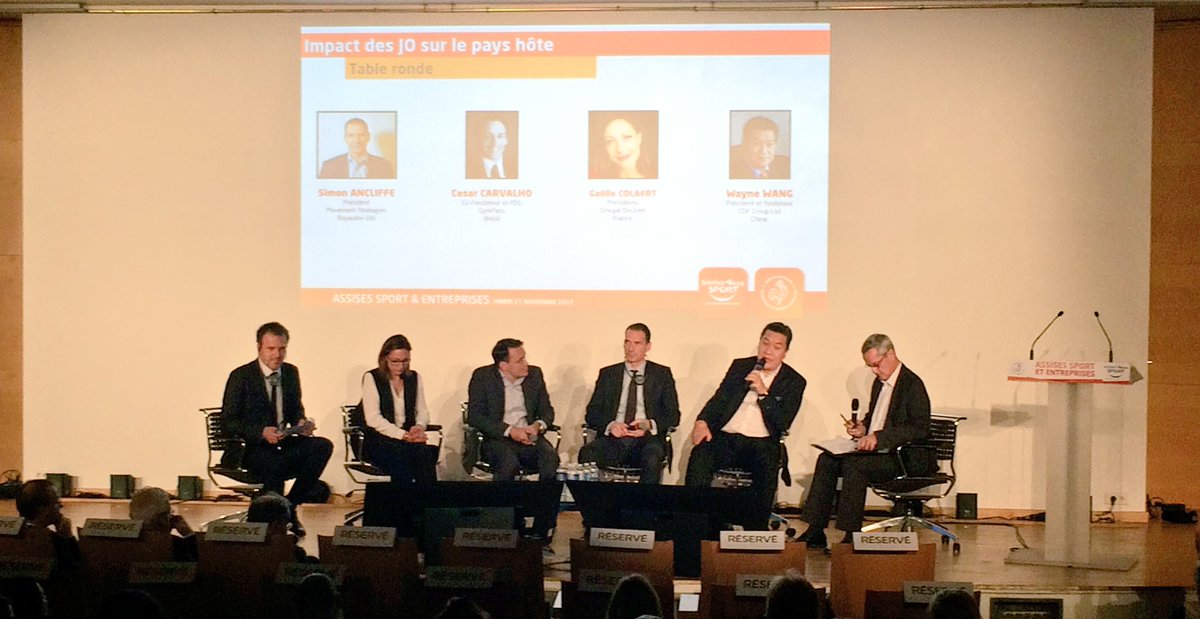 @ArnaudSAUROIS <a href="/bbarbusse/">Béatrice Barbusse</a> @GympassFrance @SentezVousSport <a href="/Sports_gouv/">Ministère des Sports 🇫🇷</a> <a href="/UNIONs_c/">UNION des ENTREPRISES Sport & Cycle</a> <a href="/MEDEFsport/">MEDEF Sport</a> <a href="/sportentreprise/">Julien Pierre</a> <a href="/VirgileCaillet/">Virgile CAILLET</a> Table ronde internationale sur l'impact des Jeux pour terminer ces #AssisesSportEntreprises 2017 🇺🇸🇧🇷🇨🇳🇫🇷