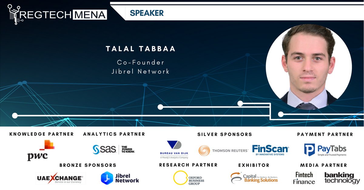 JibrelNetwork's tweet photo. Jibrel Network will be discussing the future of crypto regulation at RegTech MENA in Bahrain today #RegTechMENA https://t.co/bT5gsMSee0