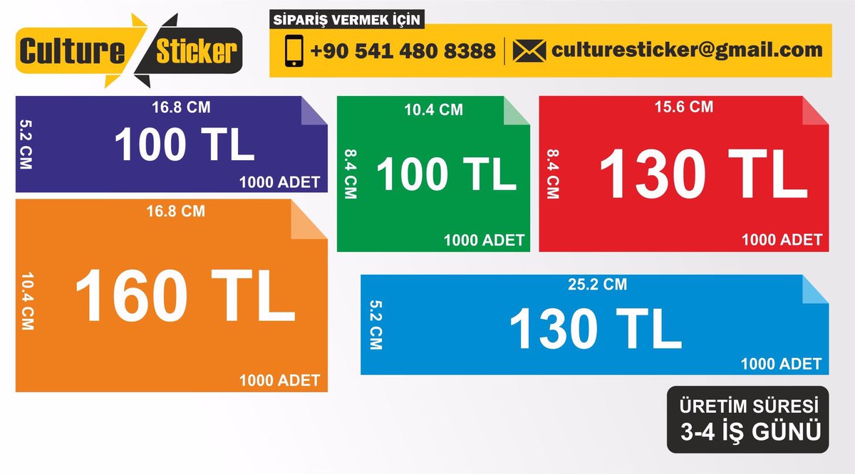 CultureSticker's tweet photo. Ay sonuna kadar son fiyatlar! https://t.co/3AmMhSIqst