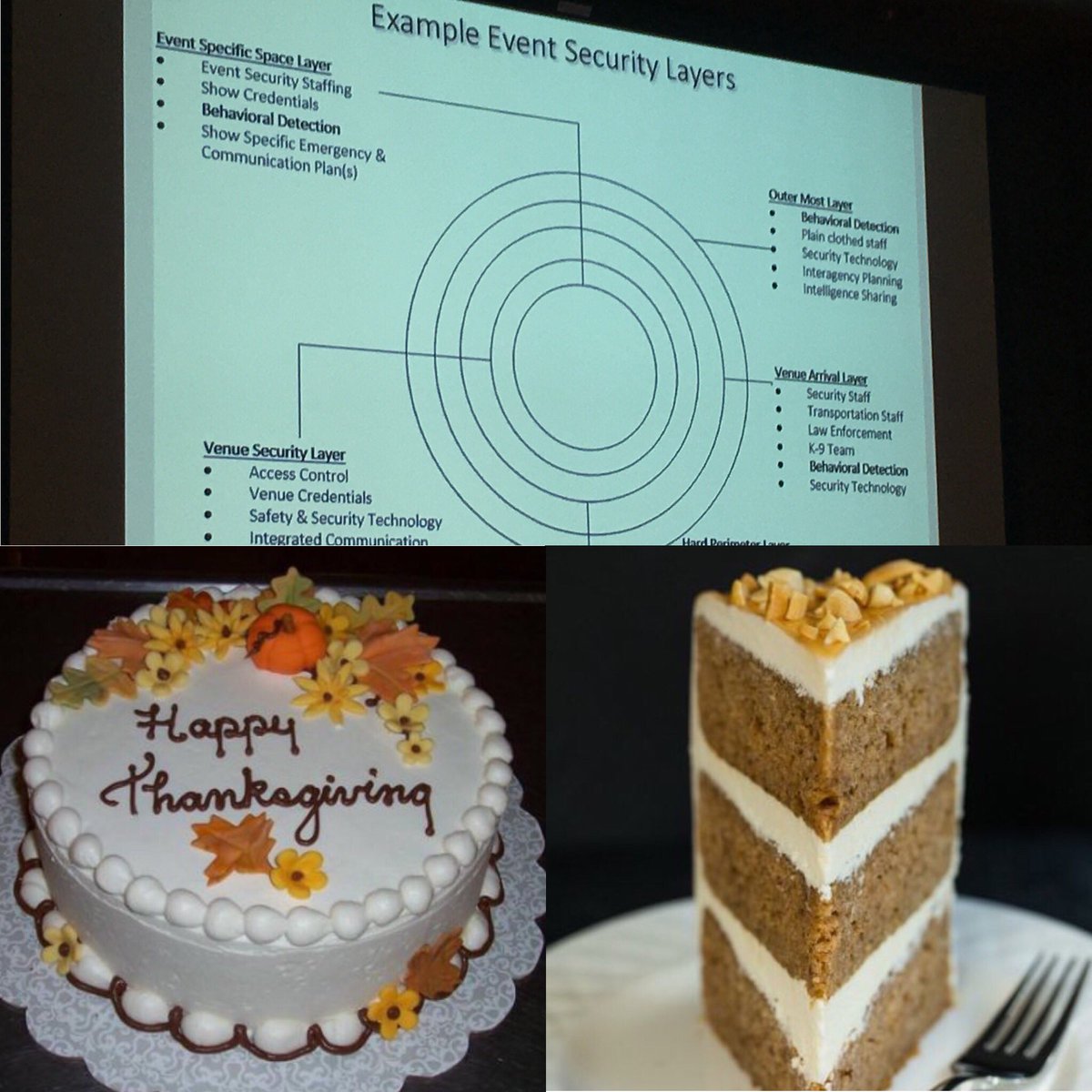 jashburnvda's tweet photo. Why not think of security in layers...you know like CAKE!! @rpnoon11 @MPINewEngland #MPINE #VDAproductions #eventsecurity https://t.co/8ZLeigmPUu
