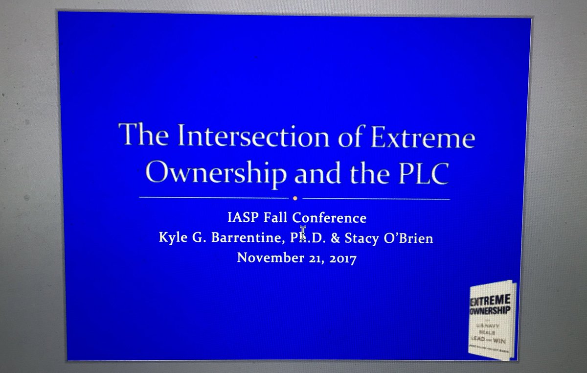 KGBarrentine's tweet photo. Hey @jockowillink...I️ had the great opportunity to present this today. Let’s talk about how your principles work in schools. #ExtremeOwnership #iaspFC17 https://t.co/srCfP9y6lD
