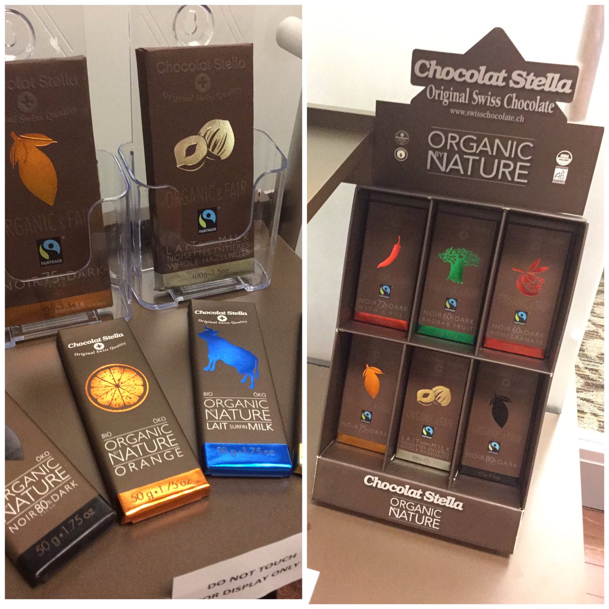 VancitycuMONICA's tweet photo. Swissico Organic Chocolate Inc showcase display at #VCbranch16. Got a small business? We'd love to support you! @Vancity #smallbusiness https://t.co/43jhT643ge