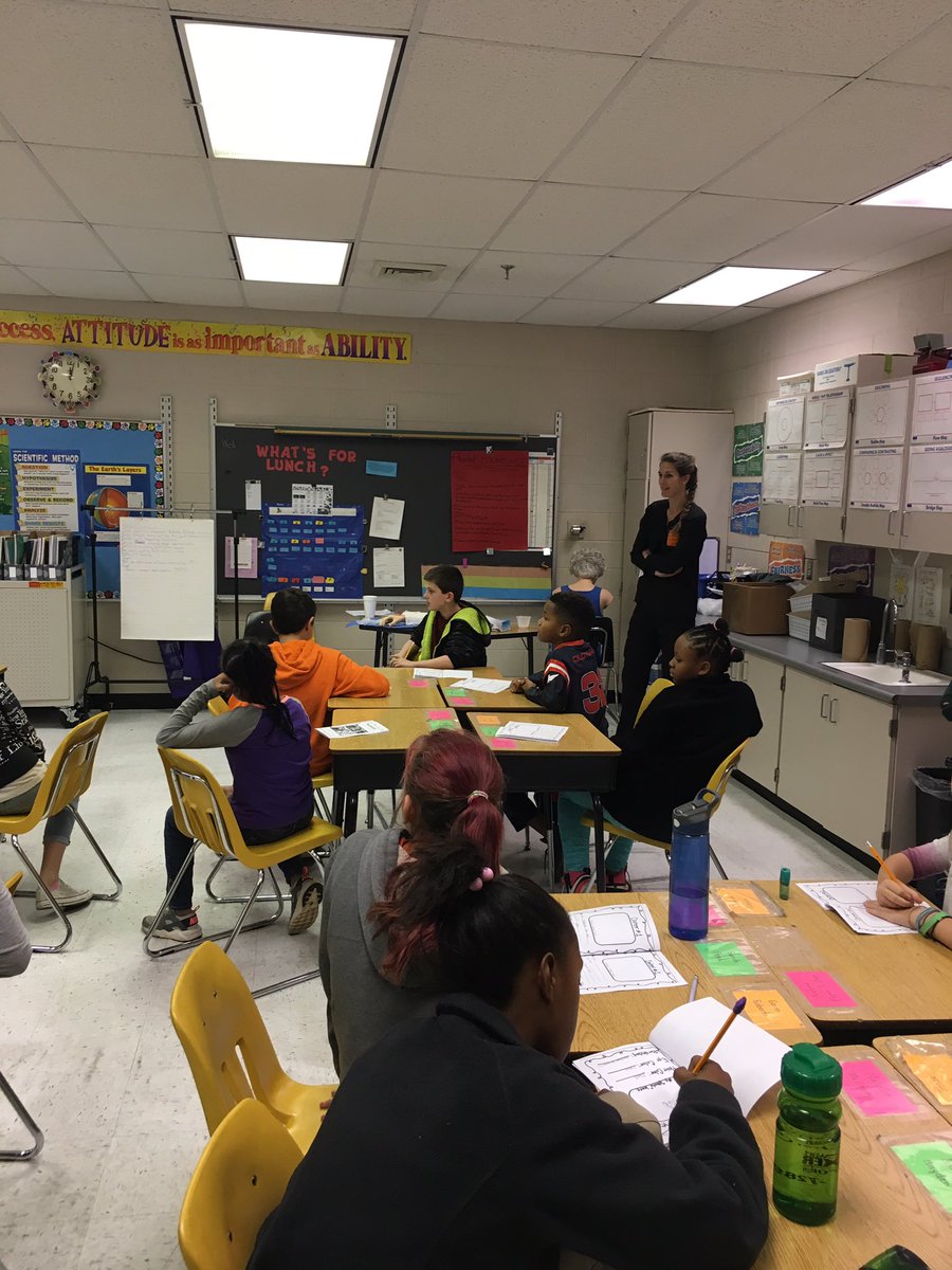 BSTCBedford's tweet photo. Ms. Smith &amp; Ms. Hunt talking to the awesome @BedfordElem students today about the elite opportunities @BSTCBedford has to offer! #CareerDay https://t.co/5D1PL1OKyq
