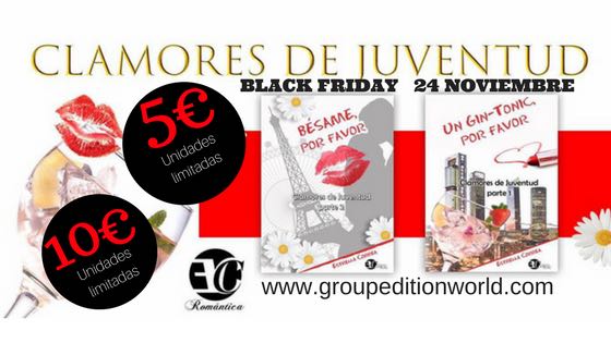 @EdicionesCoral CELEBRA el #BlackFriday con ofertas increíbles CONSIGUE #Clamoresdejuventud por 5-10€ #UNIDADESLIMITADAS 
#TeamLiterarioES
#UnGintonicPorFavor
#ClamoresDeJuventud
