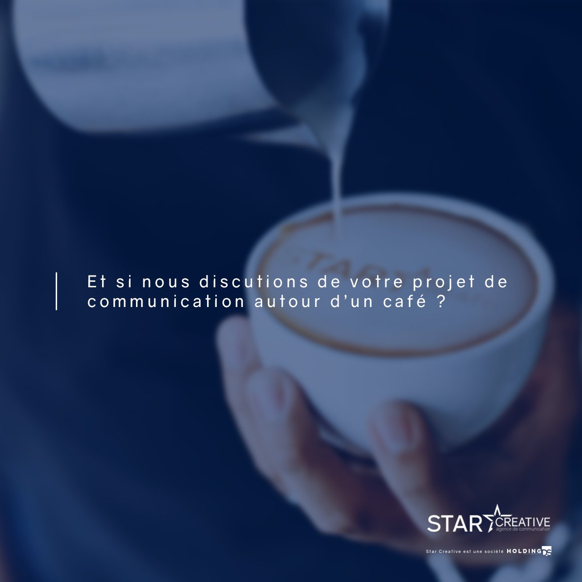 starcreativecom's tweet photo. Prenez contact avec une #équipe, #créative, #conviviale et à l'écoute qui saura vous conseiller autour d'un #café. #communication https://t.co/BLagjCxaNL