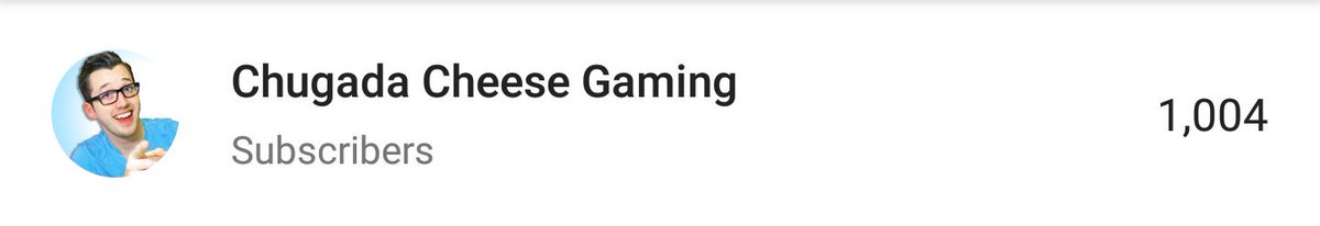 chugada_CHEESE's tweet photo. WOW!! 1,000 Subscribers! I'm so honored and humbled. Thank you guys. We will keep on having fun and playing games. https://t.co/1yTmhj8SYX