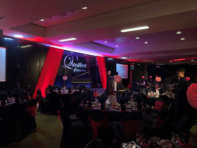<a href="/sanjkmistry/">sanjay k mistry</a> is at <a href="/Q_of_Brains/">A Question of Brains</a> tonight; an event that supports a wonderful charity called STEPS which helps children who have cerebral palsy, Down's syndrome and other motor disorders. Best of luck in the quiz, Sanjay! <a href="/LeicesterTigers/">Leicester Tigers</a> <a href="/RosemaryConley/">Rosemary Conley CBE</a> <a href="/rupidrew/">Rupinder</a>