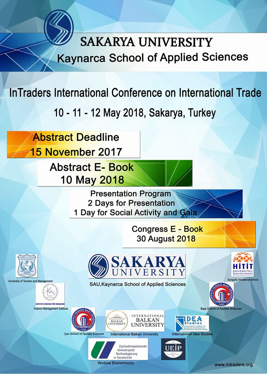 Intradersorg's tweet photo. Thanks dear partners and followers.. #onference #busines #economics #logistics #international #sau #sakarya #Turkey https://t.co/gk5VRQPXAy