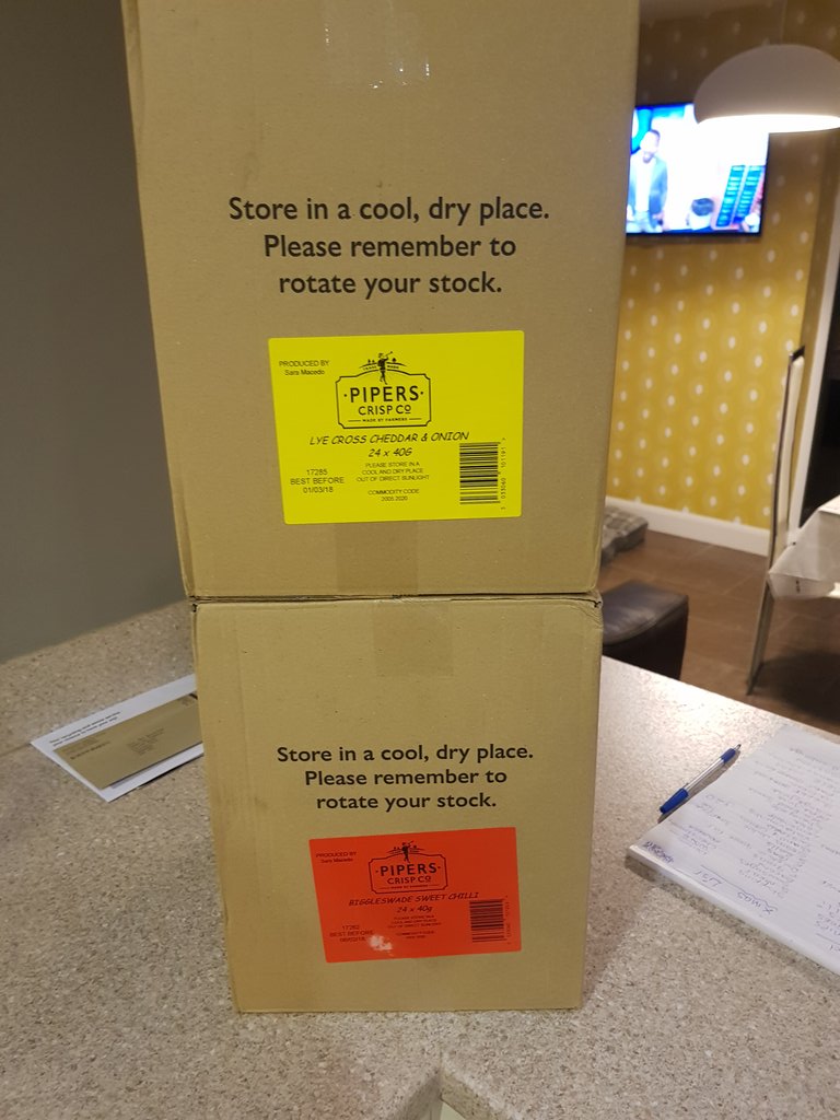 ashrobson94's tweet photo. Made some silly purchases but ordering 48 bags of crisps at the pub because they tasted ace when I was pissed is right up there https://t.co/qtw7ntAk8Q