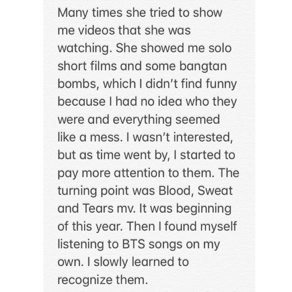 TiinaD_'s tweet photo. Notes from #eommasquad

This is who I am and why I’m really here for @BTS_twt 💜

They made me listen to music again, after 20 years. And I love it.

#BTSisNotYourAverageBoyband https://t.co/7U2pohbCk0