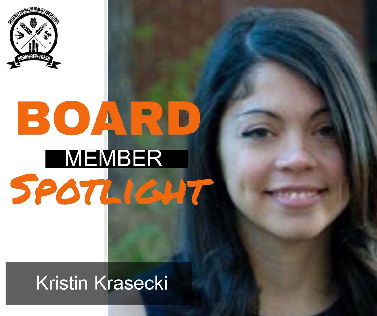 UrbanCityFresh's tweet photo. We work to create a culture of #healthy, #urbanliving; we have lots of help! Head to our IG page to learn about our board member, Kristin! https://t.co/ASxQyzio4p