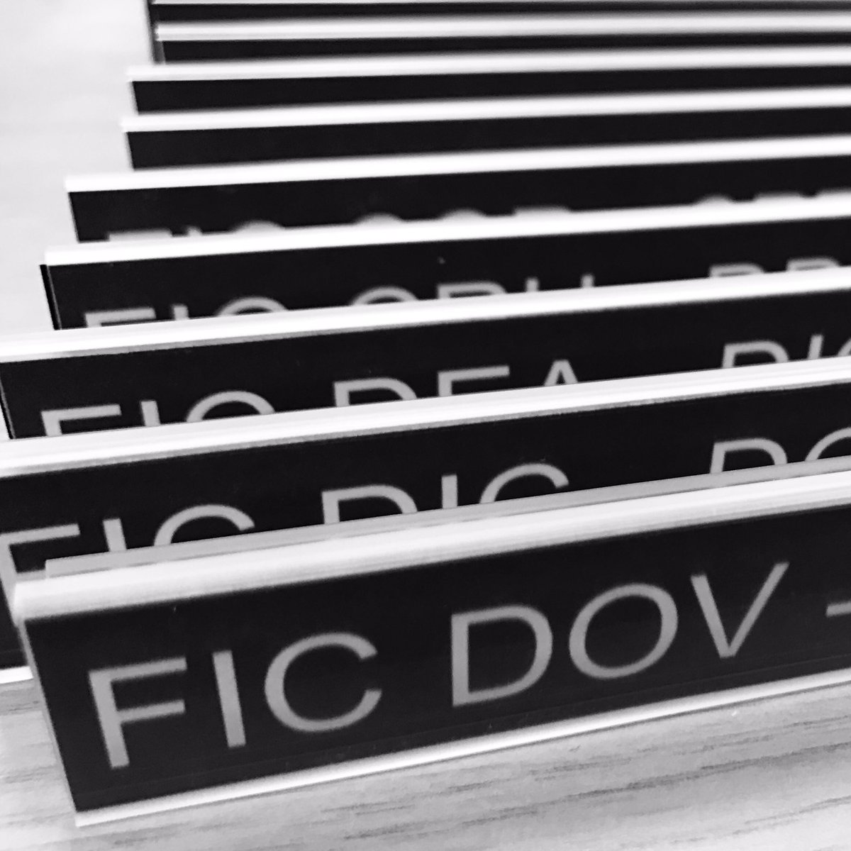 ASMLibrary's tweet image. Even more signage going up! #wayfinding #librarysignage