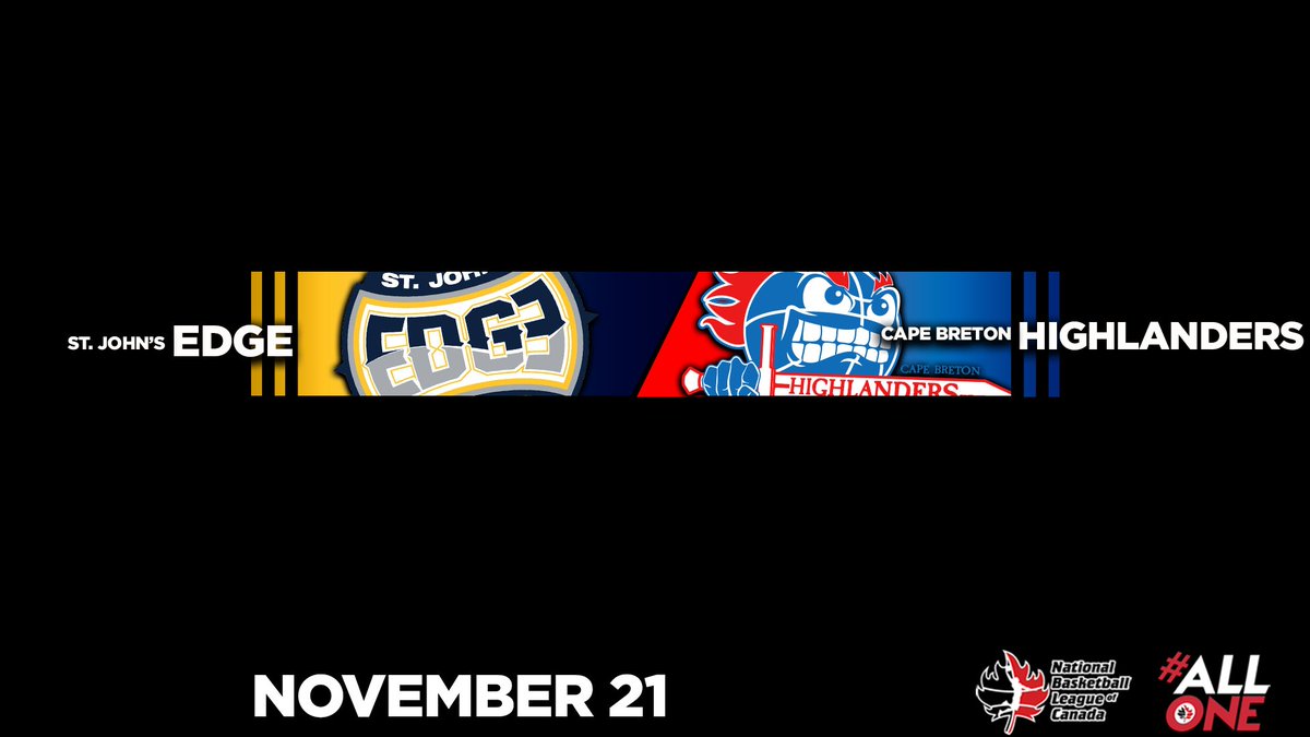 NBLCanada's tweet photo. The @cbhighlanders make their season debut as #NBLCOpeningWeek rolls along hosting the @stjohnsedge!  Tip-off is 6:00pm EST/7:00pm AST! Catch it LIVE on nblcanada.ca! #AllOne 🇨🇦🏀 https://t.co/51XrD5W6Wz