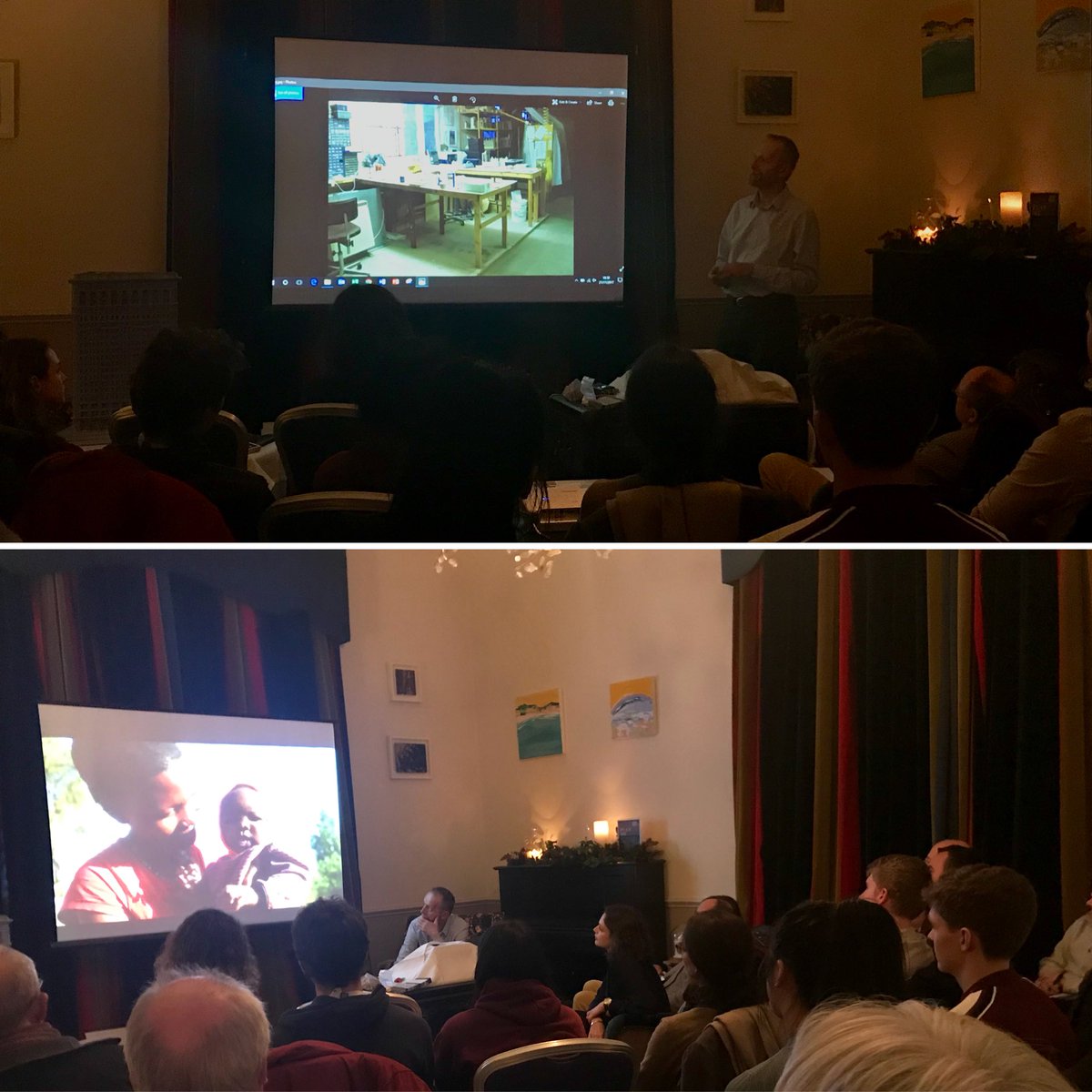 CombeGroveBath's tweet image. Wonderful start to our evening with @bathmodelmaker Timothy Richards and @SendaCow 🏛🐄