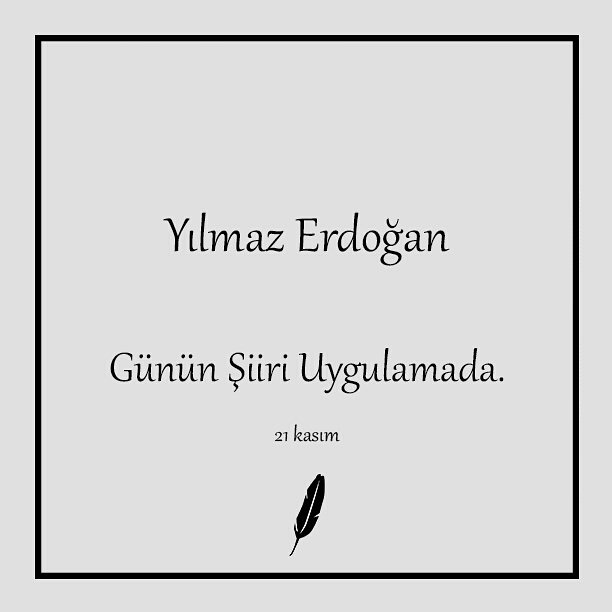 birkuplesiirapp's tweet photo. "Büyüdükçe,
sentetik zamanlara
kangren ayaklar bastım,
izi kaldı
ömrümün...
..."
#yılmazerdoğan
Günün şiiri #birkupleşiir mobil uygulamada.
#şiir https://t.co/1p0J7gXkV0