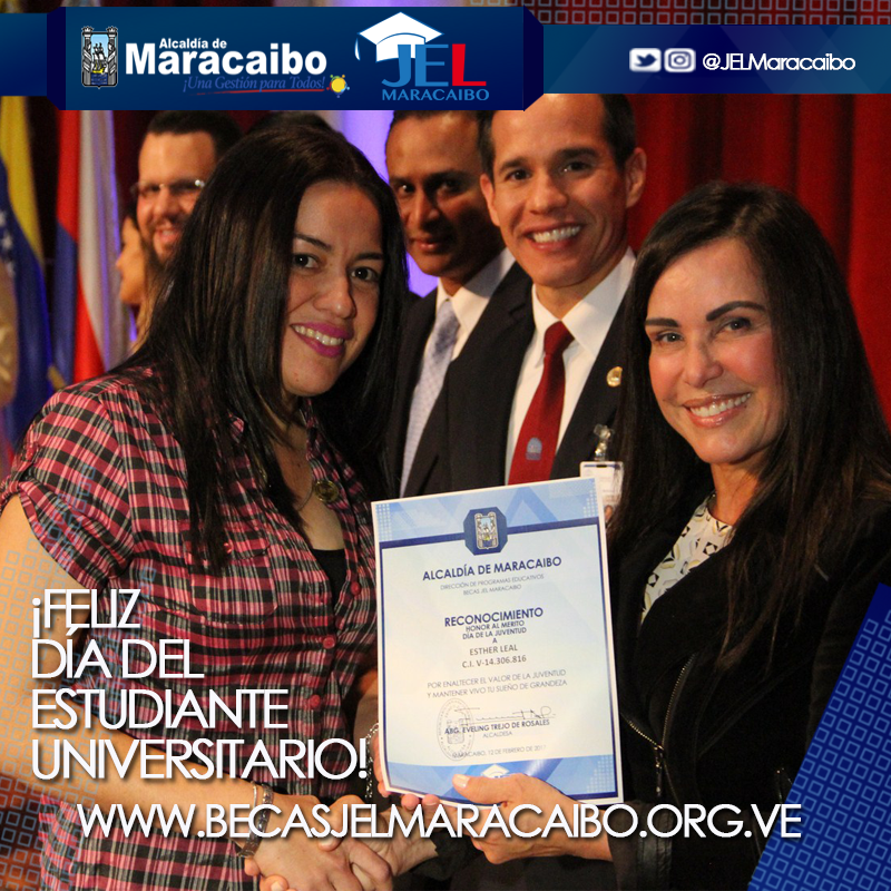 Feliz día a quienes con su empeño, formación y dedicación siguen apostando a esta Venezuela llena de oportunidades. Desde #BecasJEL celebramos este día con nuestro Censo Electrónico, anímate y participa por la becasjelmaracaibo.org.ve