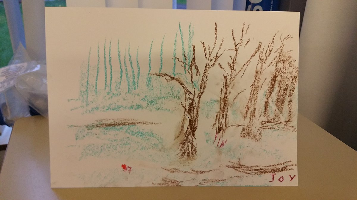 SharParsons's tweet photo. Wonderful Pm with our @NorthBristolNHS #creativecompanions volunteers enabling patients to engage in meaningful arts. This artist was 93! https://t.co/HHbbaMzhNi