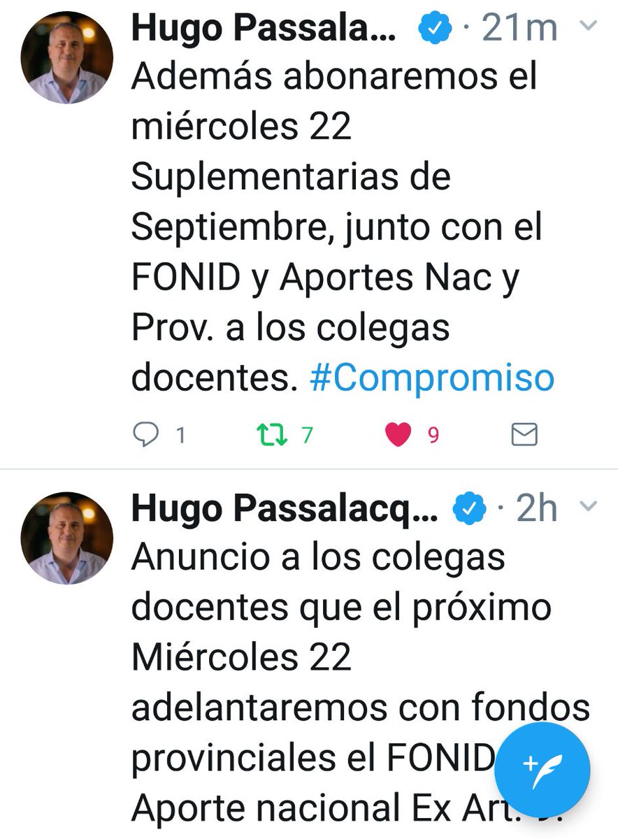 Atención colegas! Mañana incentivo, ex art 9, suplementarias septiembre adelantando con recursos de los misioneros! #AReconocerElEsfuerzo <a href="/passalacquaok/">Hugo Passalacqua</a> #GestionCercaDeLosColegas