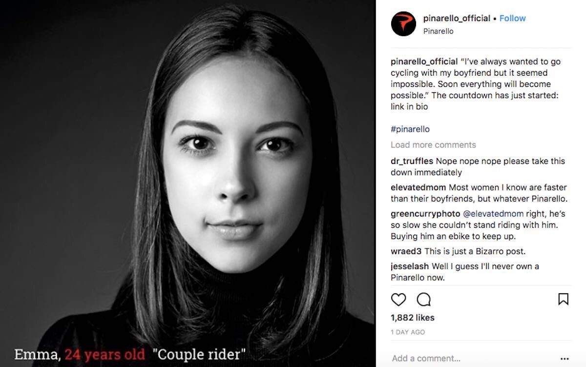 KidKarbon's tweet photo. #Pinerello should invest in & support #womenscycling to prove to the doubters that they are not a #sexist company stuck in the pass. #cycling #women https://t.co/1Pi1BbfDzw