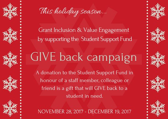 fund_student's tweet photo. The one-week countdown to #givingtuesday is on!
The @RCDSB Student Support Fund will be participating by kicking off their #GIVEbackCampaign. #GrantInclusionValueEngagement
Stay tuned for more details on how to donate! https://t.co/p8Gpqn4Vc8