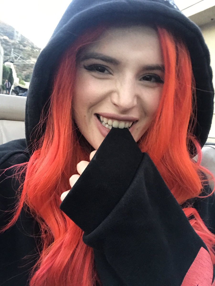 bellathorne's tweet photo. Cheeky with my new color 😍 https://t.co/viXNL8jyWe