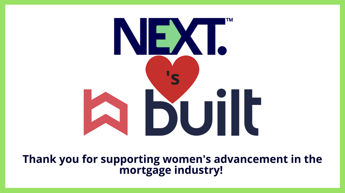 MTMideas's tweet photo. Thank you, @BuiltTechnology for supporting #women in #mortgage lending. They'll be speaking at @NEXTMtgEvents in January! Join us https://t.co/rlFaYndKlw https://t.co/wOB5oqs8jg